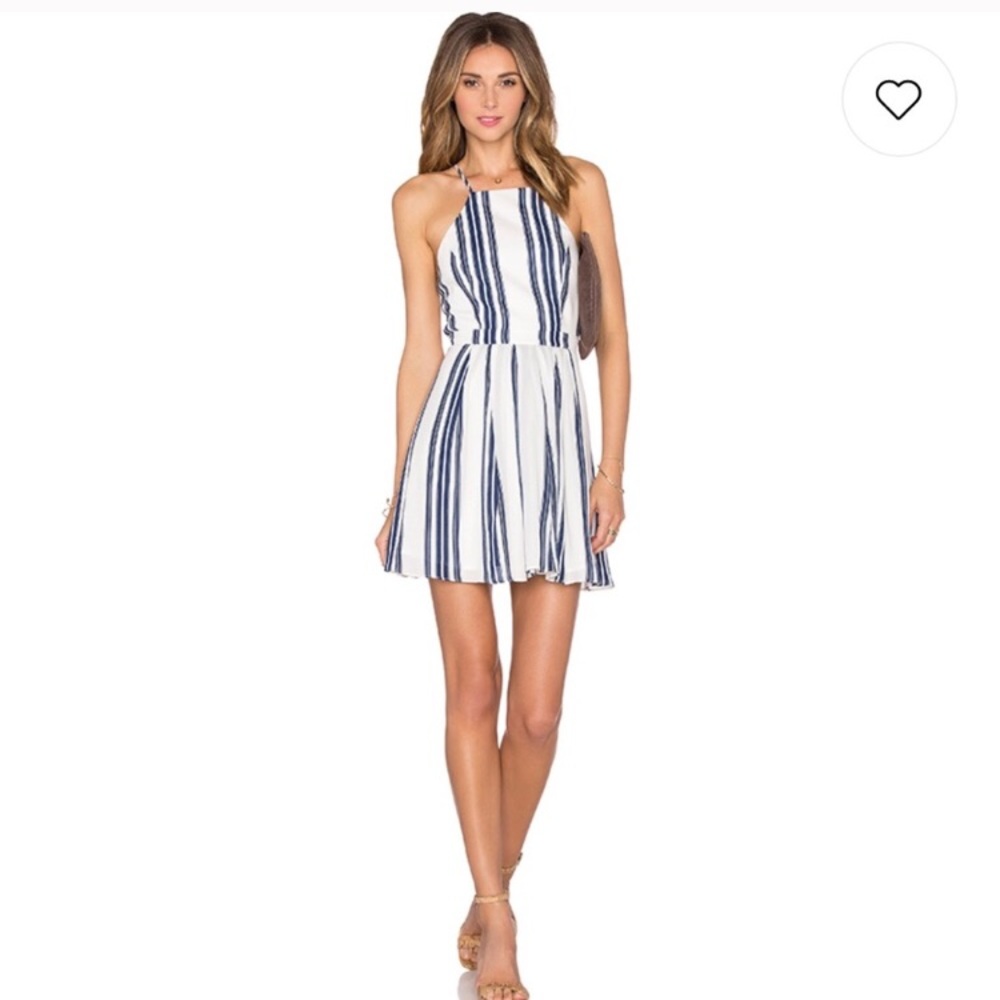 Lovers + Friends forget me not striped dress